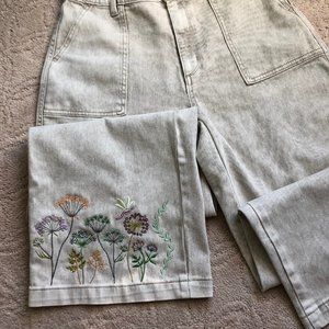 Embellished Embroidered Jeans One of A Kind